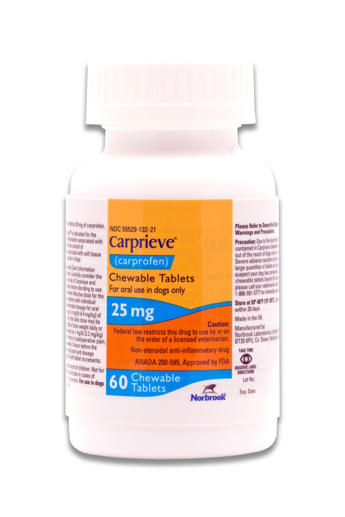 CARPRIEVE Chewable 25MG x 60  [carprofen] exp.